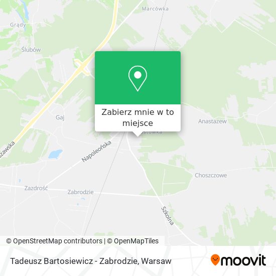 Mapa Tadeusz Bartosiewicz - Zabrodzie