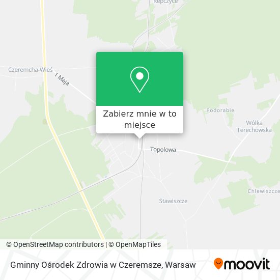 Mapa Gminny Ośrodek Zdrowia w Czeremsze