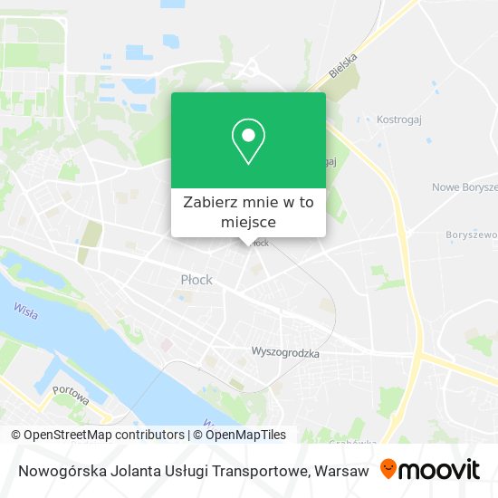 Mapa Nowogórska Jolanta Usługi Transportowe