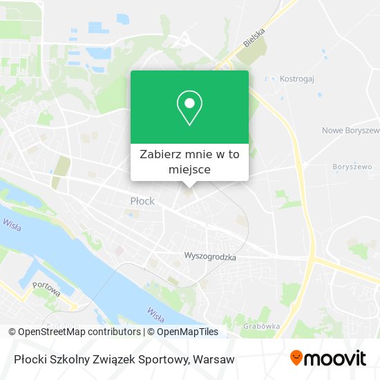 Mapa Płocki Szkolny Związek Sportowy