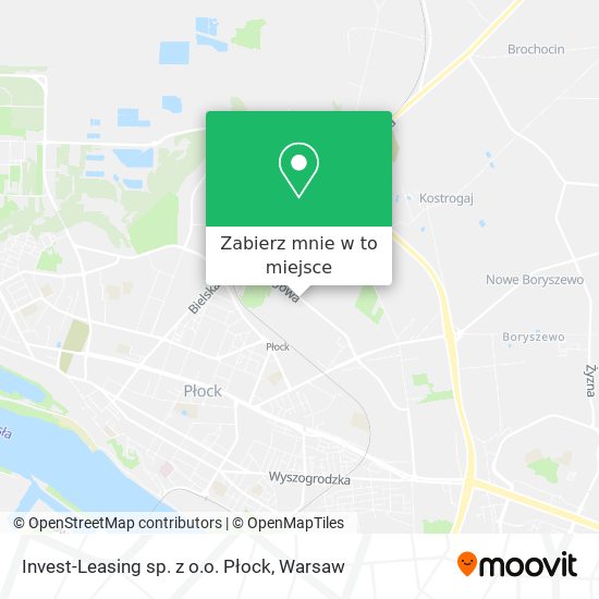 Mapa Invest-Leasing sp. z o.o. Płock