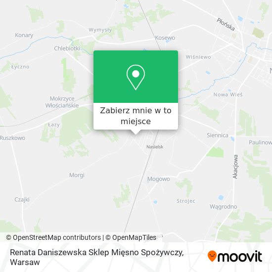 Mapa Renata Daniszewska Sklep Mięsno Spożywczy