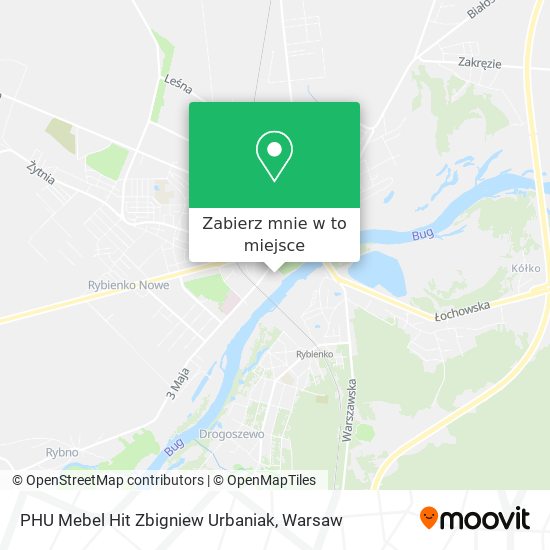 Mapa PHU Mebel Hit Zbigniew Urbaniak