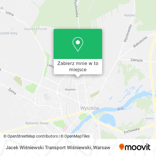 Mapa Jacek Wiśniewski Transport Wiśniewski