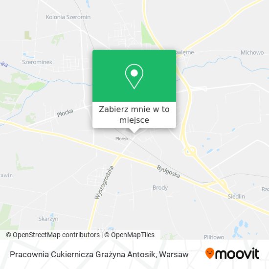 Mapa Pracownia Cukiernicza Grażyna Antosik