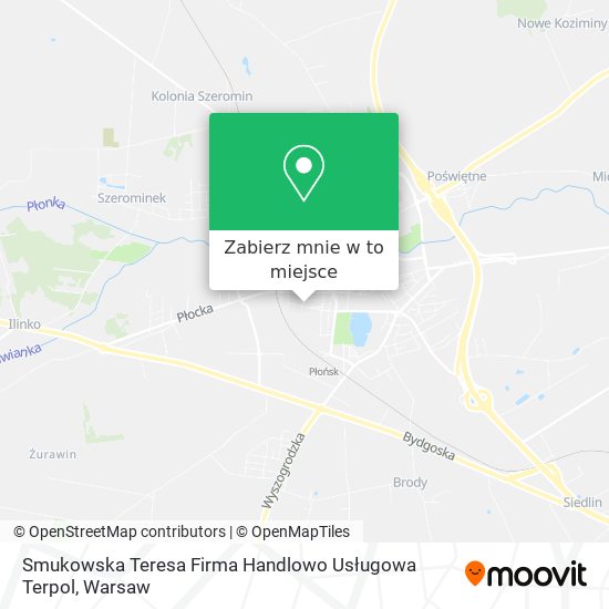 Mapa Smukowska Teresa Firma Handlowo Usługowa Terpol