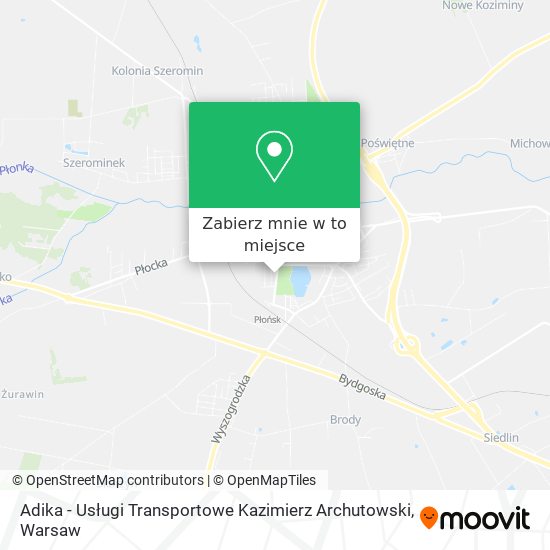 Mapa Adika - Usługi Transportowe Kazimierz Archutowski