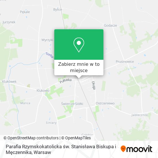 Mapa Parafia Rzymskokatolicka św. Stanisława Biskupa i Męczennika