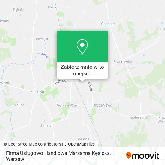 Mapa Firma Usługowo Handlowa Marzanna Kęsicka