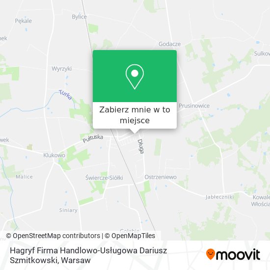 Mapa Hagryf Firma Handlowo-Usługowa Dariusz Szmitkowski