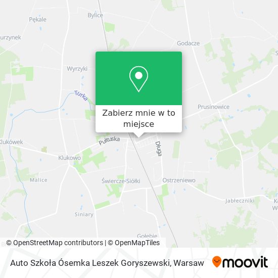 Mapa Auto Szkoła Ósemka Leszek Goryszewski