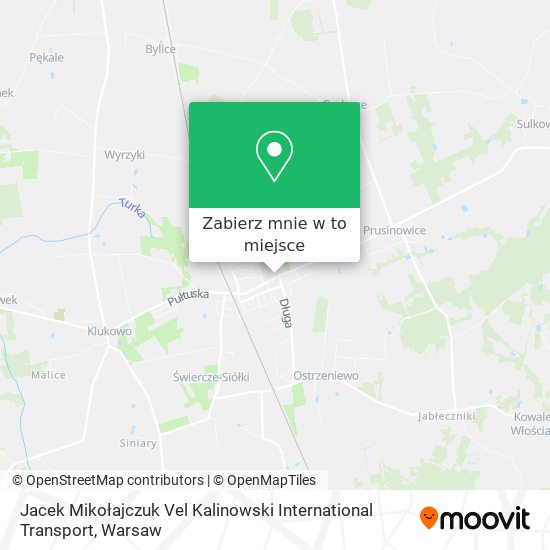 Mapa Jacek Mikołajczuk Vel Kalinowski International Transport