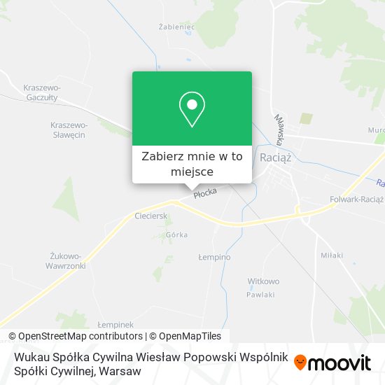 Mapa Wukau Spółka Cywilna Wiesław Popowski Wspólnik Spółki Cywilnej