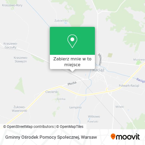 Mapa Gminny Ośrodek Pomocy Społecznej