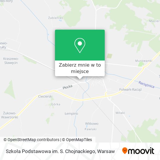 Mapa Szkoła Podstawowa im. S. Chojnackiego