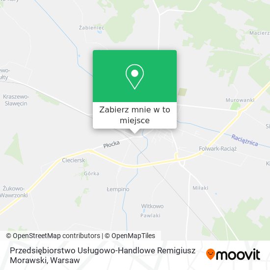 Mapa Przedsiębiorstwo Usługowo-Handlowe Remigiusz Morawski