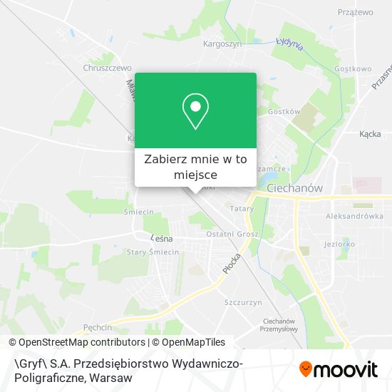 Mapa \Gryf\ S.A. Przedsiębiorstwo Wydawniczo-Poligraficzne