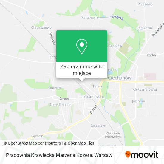 Mapa Pracownia Krawiecka Marzena Kozera