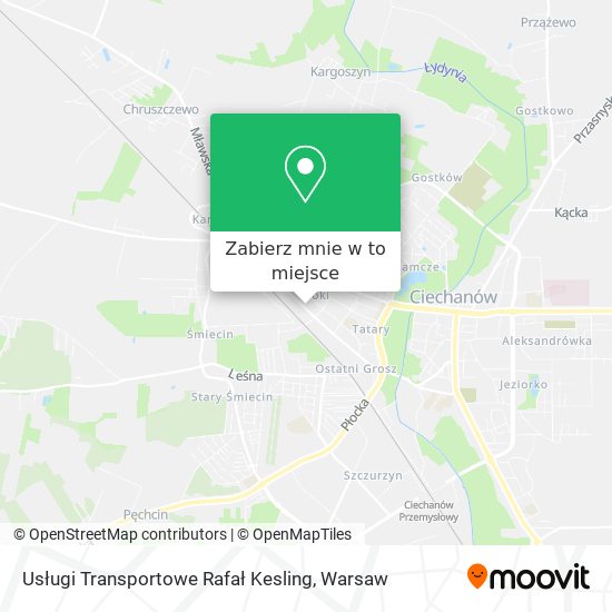 Mapa Usługi Transportowe Rafał Kesling