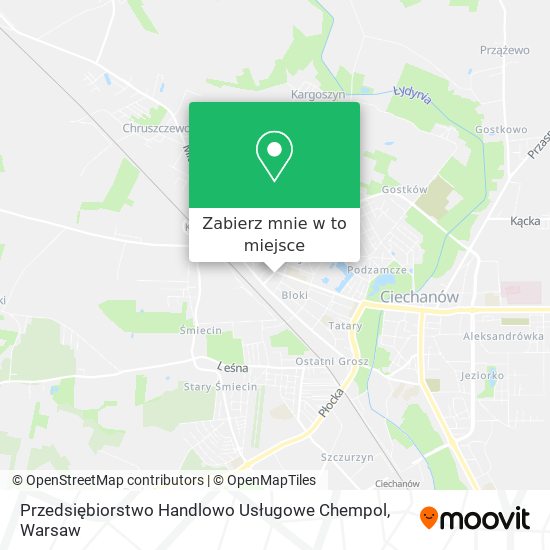 Mapa Przedsiębiorstwo Handlowo Usługowe Chempol