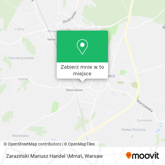 Mapa Zaraziński Mariusz Handel \Mma\