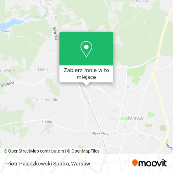 Mapa Piotr Pajączkowski Spatra