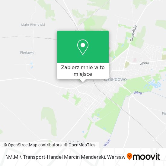 Mapa \M.M.\ Transport-Handel Marcin Menderski
