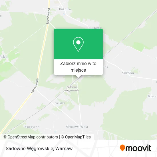 Mapa Sadowne Węgrowskie
