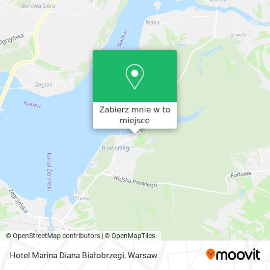 Mapa Hotel Marina Diana Białobrzegi