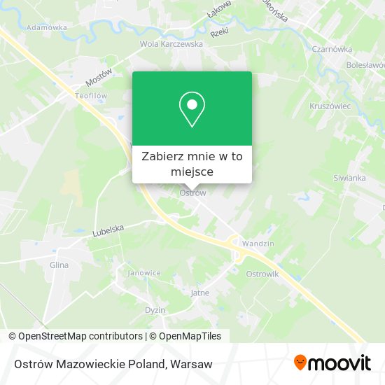 Mapa Ostrów Mazowieckie Poland