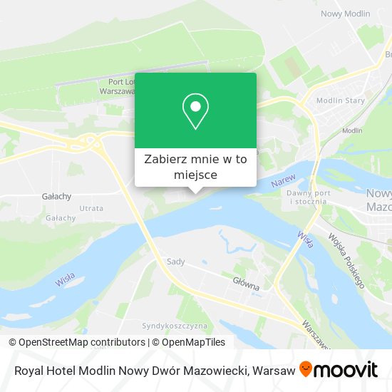 Mapa Royal Hotel Modlin Nowy Dwór Mazowiecki