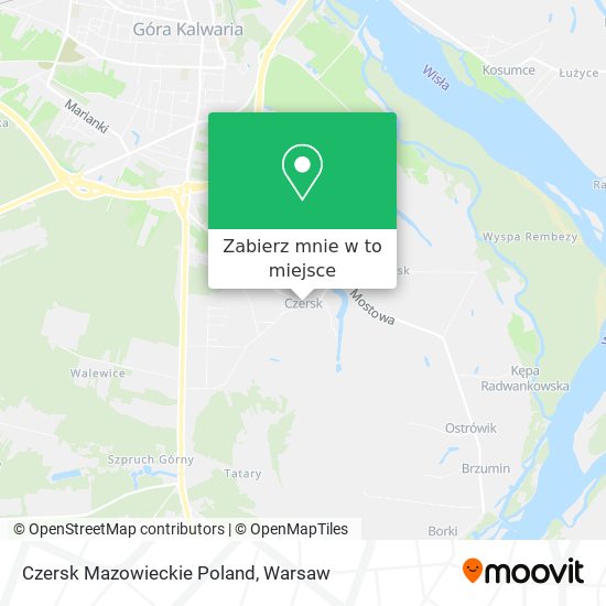 Mapa Czersk Mazowieckie Poland