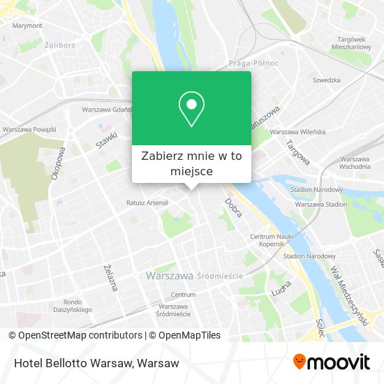 Mapa Hotel Bellotto Warsaw