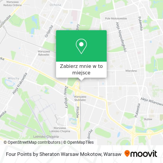 Mapa Four Points by Sheraton Warsaw Mokotow