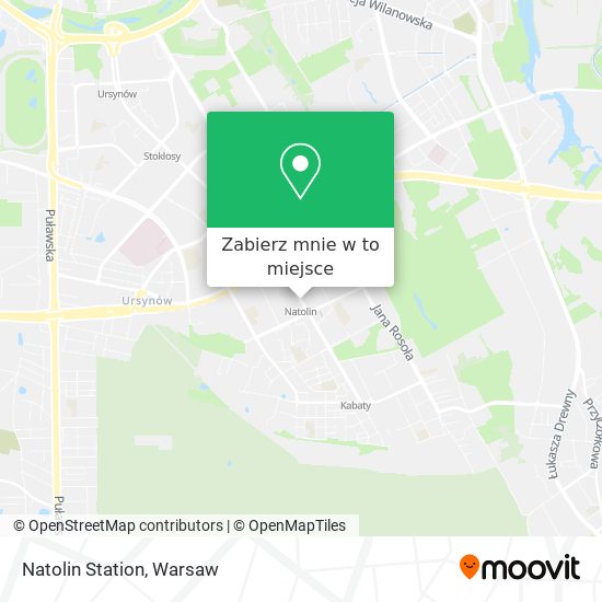 Mapa Natolin Station