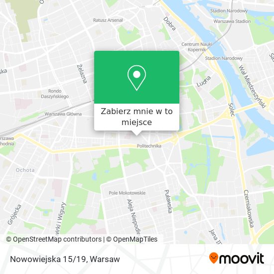 Mapa Nowowiejska 15/19