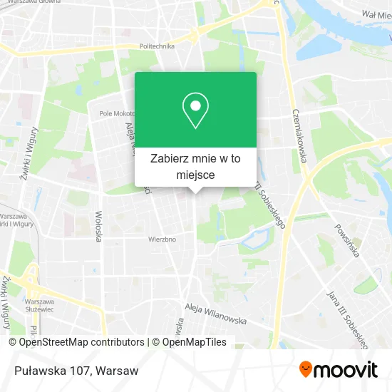 Mapa Puławska 107