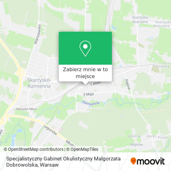 Mapa Specjalistyczny Gabinet Okulistyczny Malgorzata Dobrowolska