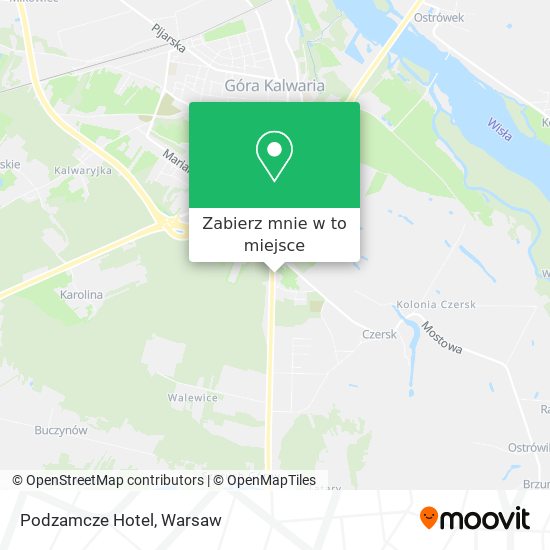 Mapa Podzamcze Hotel