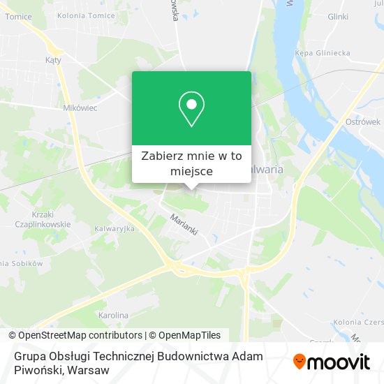 Mapa Grupa Obsługi Technicznej Budownictwa Adam Piwoński