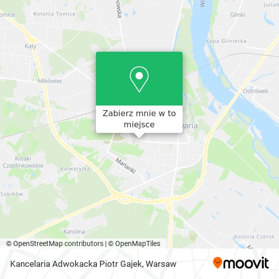 Mapa Kancelaria Adwokacka Piotr Gajek