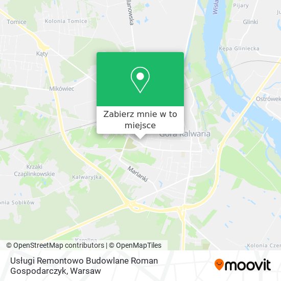 Mapa Usługi Remontowo Budowlane Roman Gospodarczyk