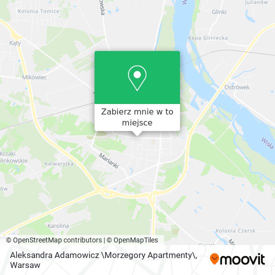 Mapa Aleksandra Adamowicz \Morzegory Apartmenty\