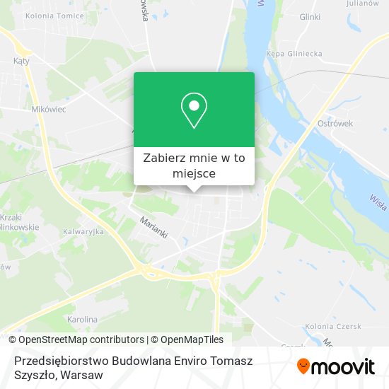 Mapa Przedsiębiorstwo Budowlana Enviro Tomasz Szyszło