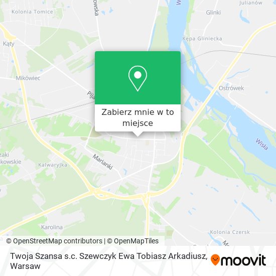 Mapa Twoja Szansa s.c. Szewczyk Ewa Tobiasz Arkadiusz