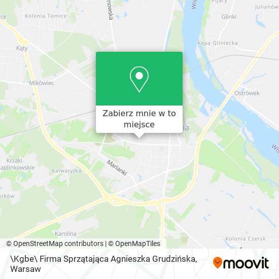 Mapa \Kgbe\ Firma Sprzątająca Agnieszka Grudzińska