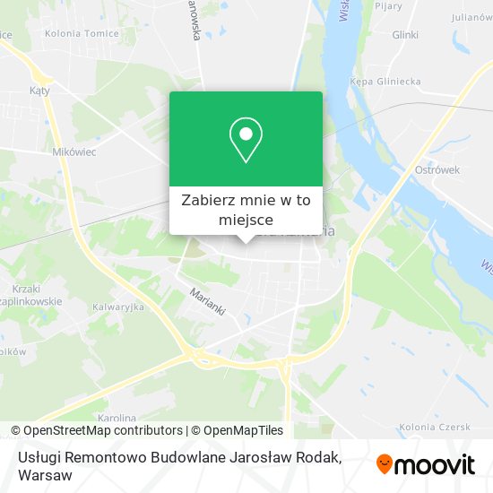 Mapa Usługi Remontowo Budowlane Jarosław Rodak