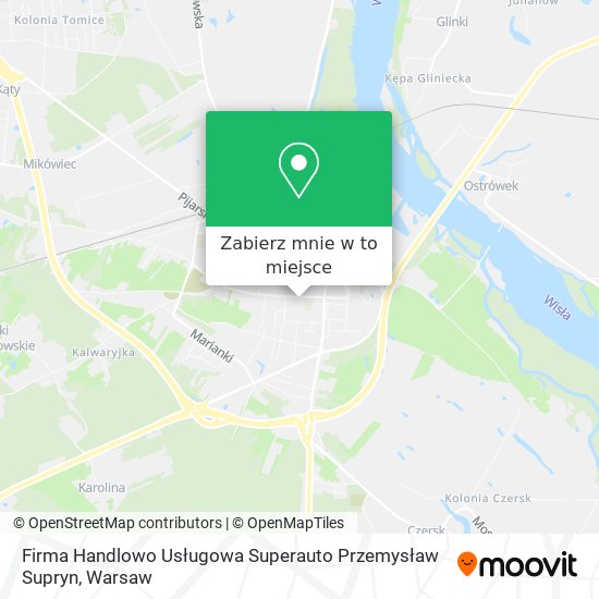 Mapa Firma Handlowo Usługowa Superauto Przemysław Supryn