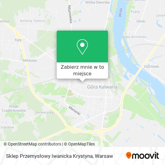 Mapa Sklep Przemysłowy Iwanicka Krystyna