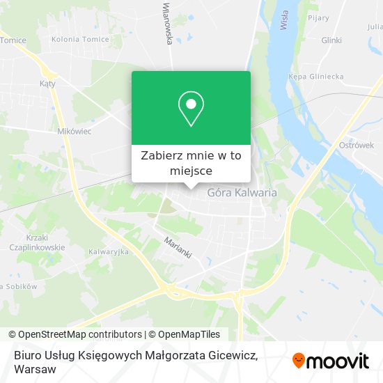 Mapa Biuro Usług Księgowych Małgorzata Gicewicz